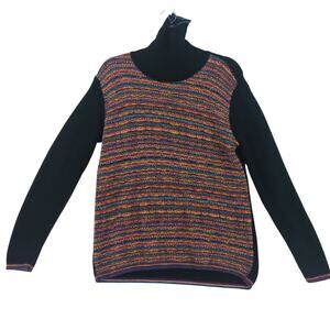 VTG Filiforme Sweater Womens Large Wool Turtleneck Wool Academia Artsy Apres Ski